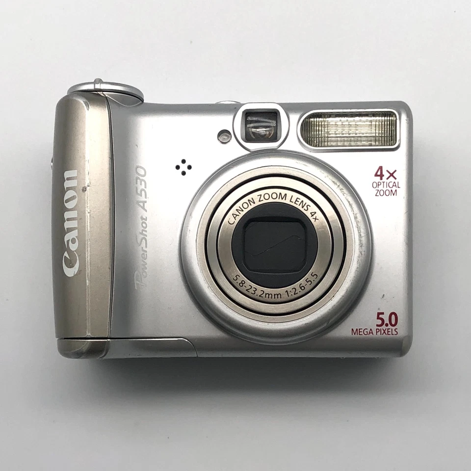 Canon PowerShot A530 AiAF 5.0 Mega Pixels Compact Digital Camera From Japan - Image 2 of 4