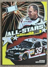 2011 Wheels Main Event All-Stars #A10 Ryan Newman NASCAR Racing Sprint Cup Card