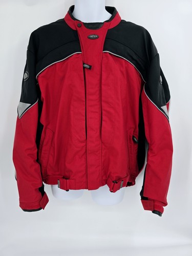 Cortech Tour Master Motorcycle Mens Jacket Size XL Red Full Zip Pockets - Picture 1 of 15