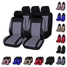 Universal Embroidery Car Seat Covers Set Polyester Fit Most Cars Truck Suv Van Universal Embroidery Car Seat Covers Set Polyester Fit Most Cars Truck Suv Van