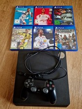 Sony PlayStation 4 Slim 1TB Spielkonsole 6 Spiele +Controller- Schwarz (DEFEKT?)