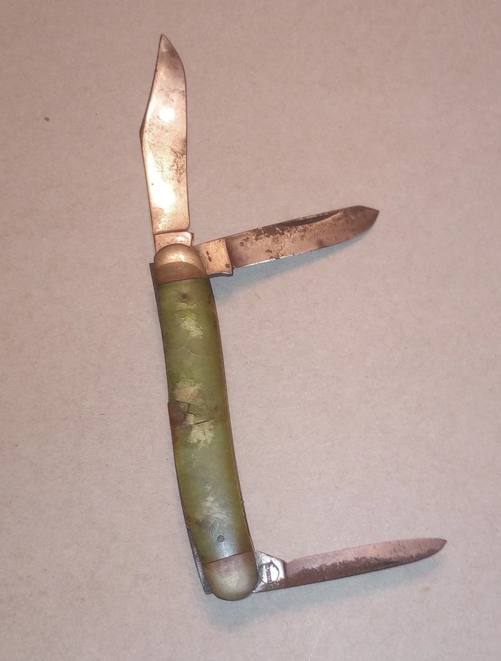 Rare Remington 1920s/30s R3975 3 Blade Stockman Pyremite Handle Pocket Knife - Image 2 of 4