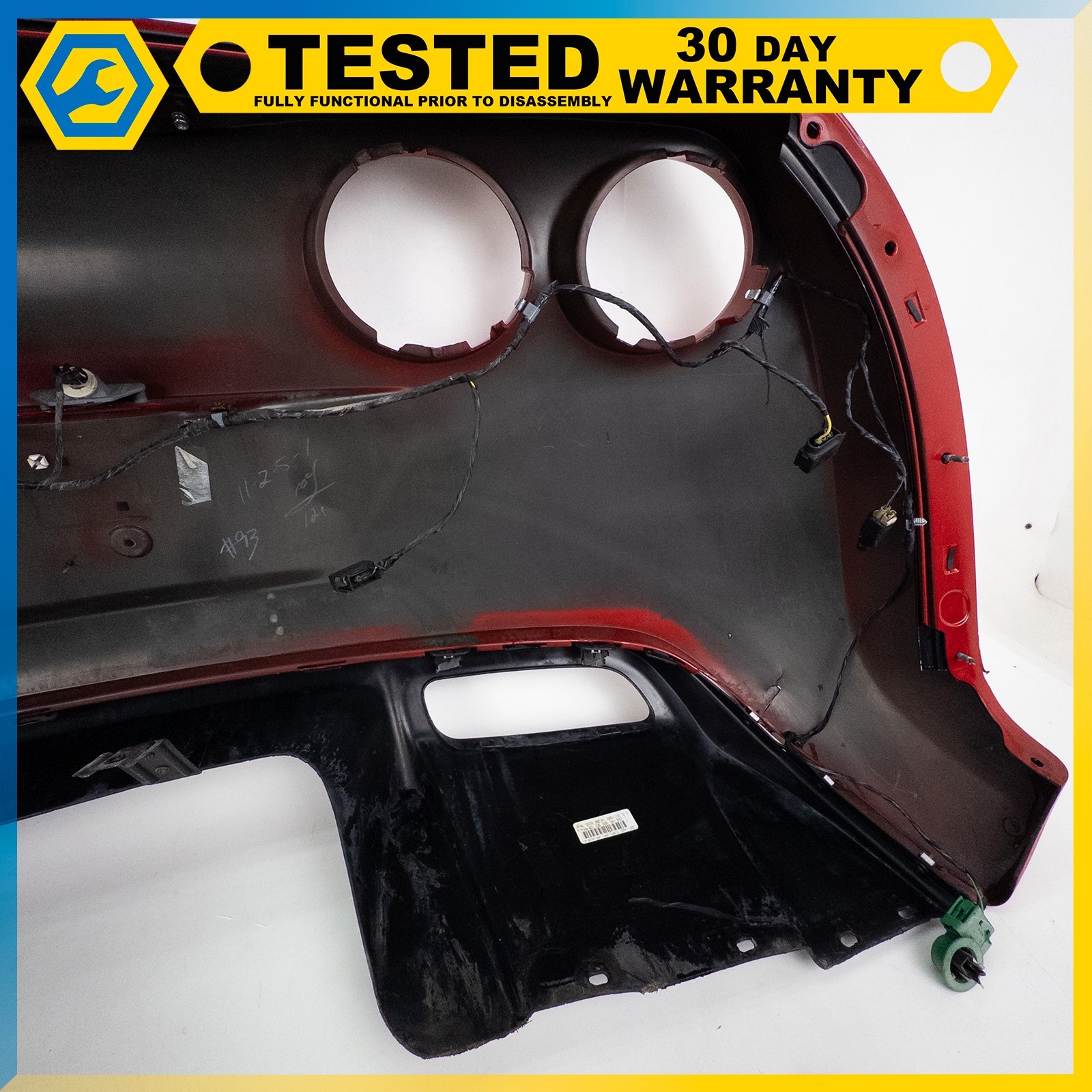 05-13 CHEVROLET CORVETTE C6 REAR BUMPER COVER BACK UP LAMP RED OEM