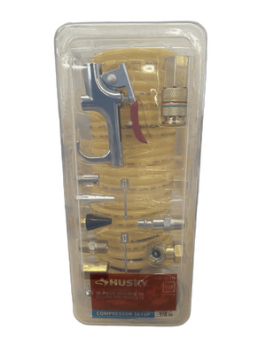 #ad Husky 25 ft. Recoil Nylon Air Hose Kit 15 Piece MISSING $14.99