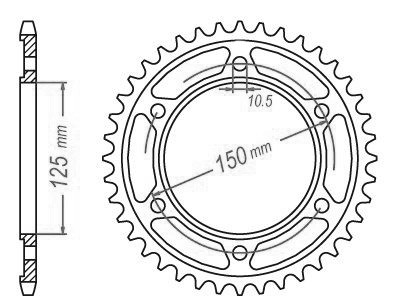 Pignon acier KTM 42 dents, la precision d une fabrication allemande pour votre moto