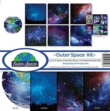 Reminisce OUT-200 Outer Space Scrapbook 12x12 inches, Original Version
