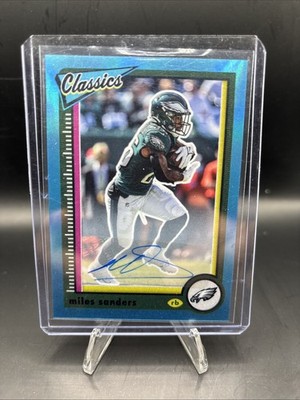 2022 Panini Classics Miles Sanders Significant Signatures Blue 3/3