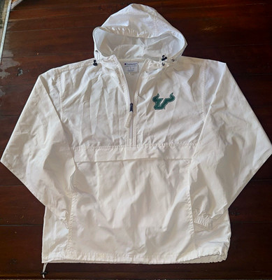 Champion South Florida Bulls Hooded Half-Zip Pullover Windbreaker Jacket S