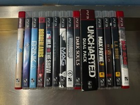 Sony PlayStation 3 PS3 Slim 160GB Console Bundle w/ 14Games, 1 Controller Tested