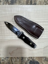 AG Russell 1977 Solingen Germany Sting Rosewood Boot Knife w/ Original Sheath