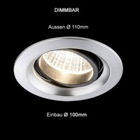 Paulmann LED Einbauleuchten-Set Premium Line 1X7W Ersatz Spot Alu Schwenkbar
