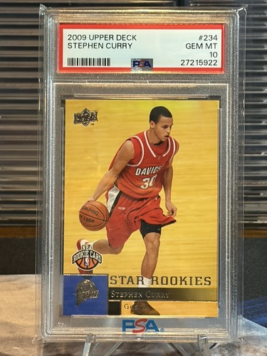 2009 Upper Deck Stephen Curry Rookie Card #234 PSA 10