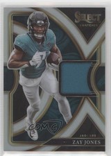 2022 Panini Select Select Swatches Silver Prizm 21/99 Zay Jones #SS-19 rf2