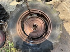 Vintage Massey Harris Ferguson 50 Tractor -rear Tire Wheel 13.6 X 28