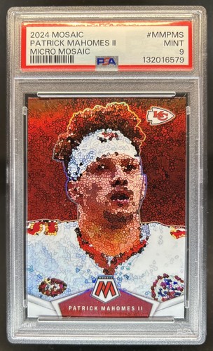 2024 Panini Mosaic Patrick Mahomes II Micro Mosaic #MM-PMS Chiefs PSA 9