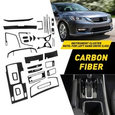 31x Carbon Fiber Style Decor Interior Cover Trim For Honda Accord 2013 14-2017 E