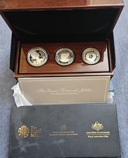 2012 Silver Royal Silver Set  The Queen s Diamond Jubilee  Three Silver Coins