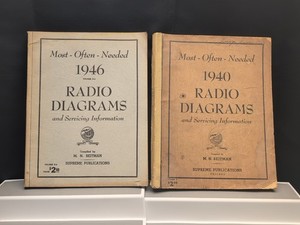 1940 & 46 Radio Diagrams Most Often Needed Service Beitman Supreme Publications