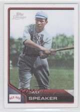2011 Topps Lineage Cloth Stickers Tris Speaker #TCS27 HOF 0j5
