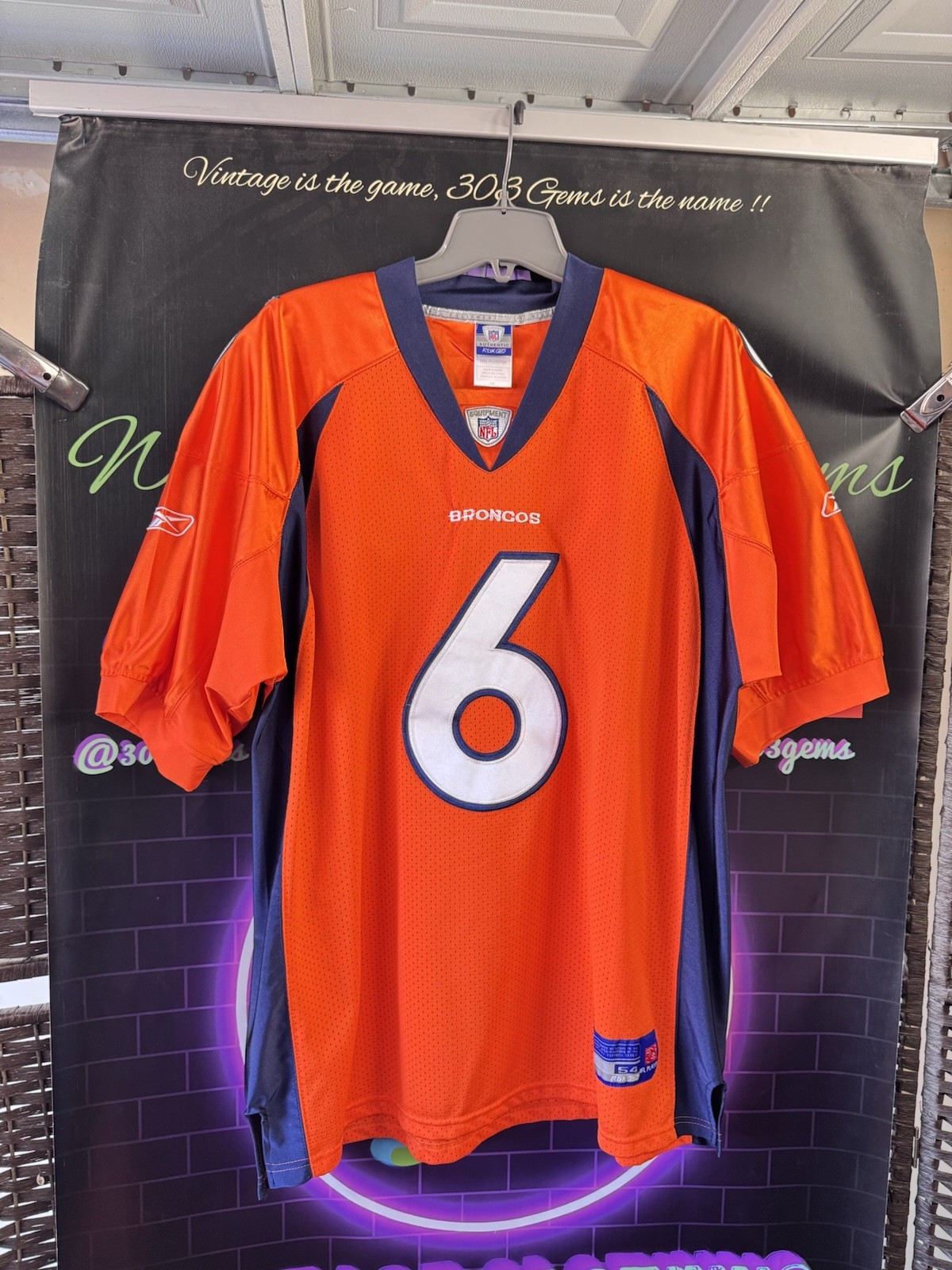 Reebok Denver Broncos #6 BLANK STITCHED NFL Football Jersey