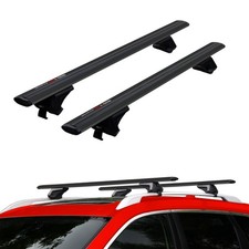 Ridigo Schwarz Aluminium Dachträger für Jeep Cherokee KK 2008-2013