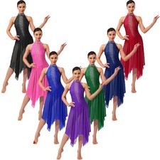 Womens Dresses Samba Dress Jumpsuit Dancewear Performance Lyrical Salsa Dance