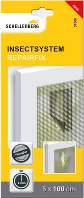 Schellenberg 57000 Fliegengitter Reparatur Set Klebeband 5 x 100 cm Anthrazit