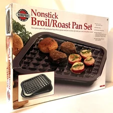 Norpro Nonstick Broil / Roast Pan Set, 16.5” X 12”, QUALITY For The Cook (NEW)