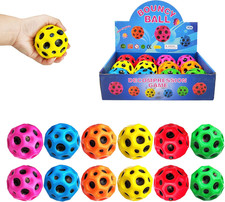 12 PCS Large Bouncy Ball, Colorful Big Super Bounce Toy,Extreme High Bouncing Ba