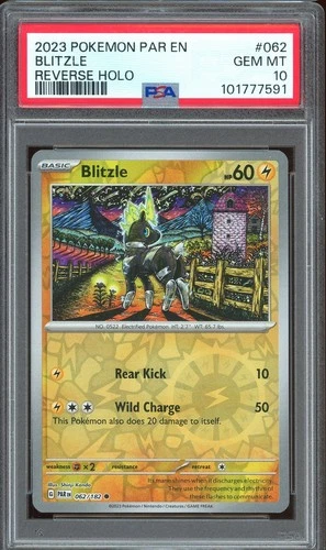 PSA 10 GEM MINT - Blitzle #062 Paradox Rift Reverse Holo Shinji Kanda Low Pop