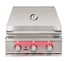 True Flame 25 Inch Built-In Propane Grill
