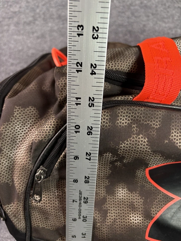Bolsa de viagem Under Armour Storm camuflada laranja grande preta bolsa de ginástica esporte caça - Imagem 4 de 4