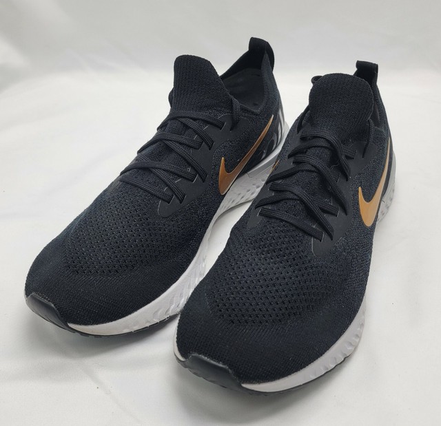 nike epic react flyknit black gold