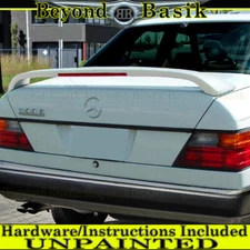 For 1986-1995 Mercedes W124 E Class Factory Style Spoiler w/LED UNPAINTED