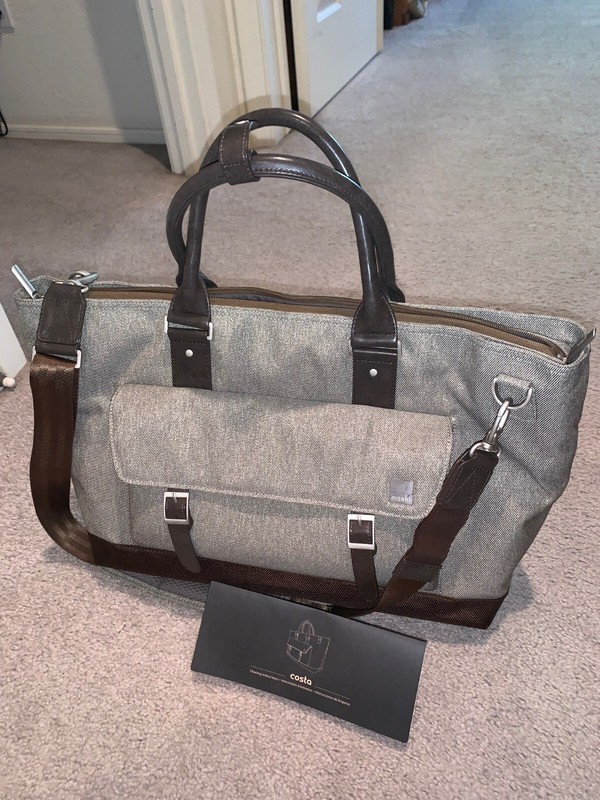 Moshi Costa Tote Computer Laptop Bag Carry On Travel Satchel Crush Resistant NEW