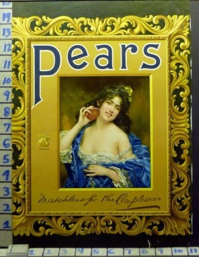 1904 PEARS SOAP BEAUTY SEXY NUDE GIRL WASH WOMAN DETERGENT VINTAGE AD BL97 - Picture 1 of 1