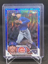 2023 Topps Series 2 Miles Mastrobuoni Rookie Blue foil /999 #592 Chicago Cubs