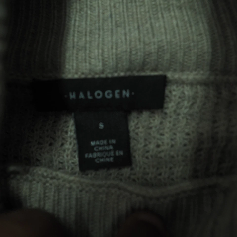 Halogen Pullover Sweater Dress Womens Size Small Ivory Turtleneck Raglan Sleeve - Image 3 of 4