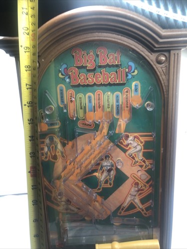 Vintage 1974 Mattel Big Bat Baseball Mechanical Pinball game - Works Great!!! - Picture 10 of 11