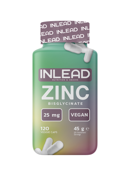 Inlead Zink Bisglycinat 120 Kapseln | Hoch BioverfüGbar | Immunsystem Vegan-image