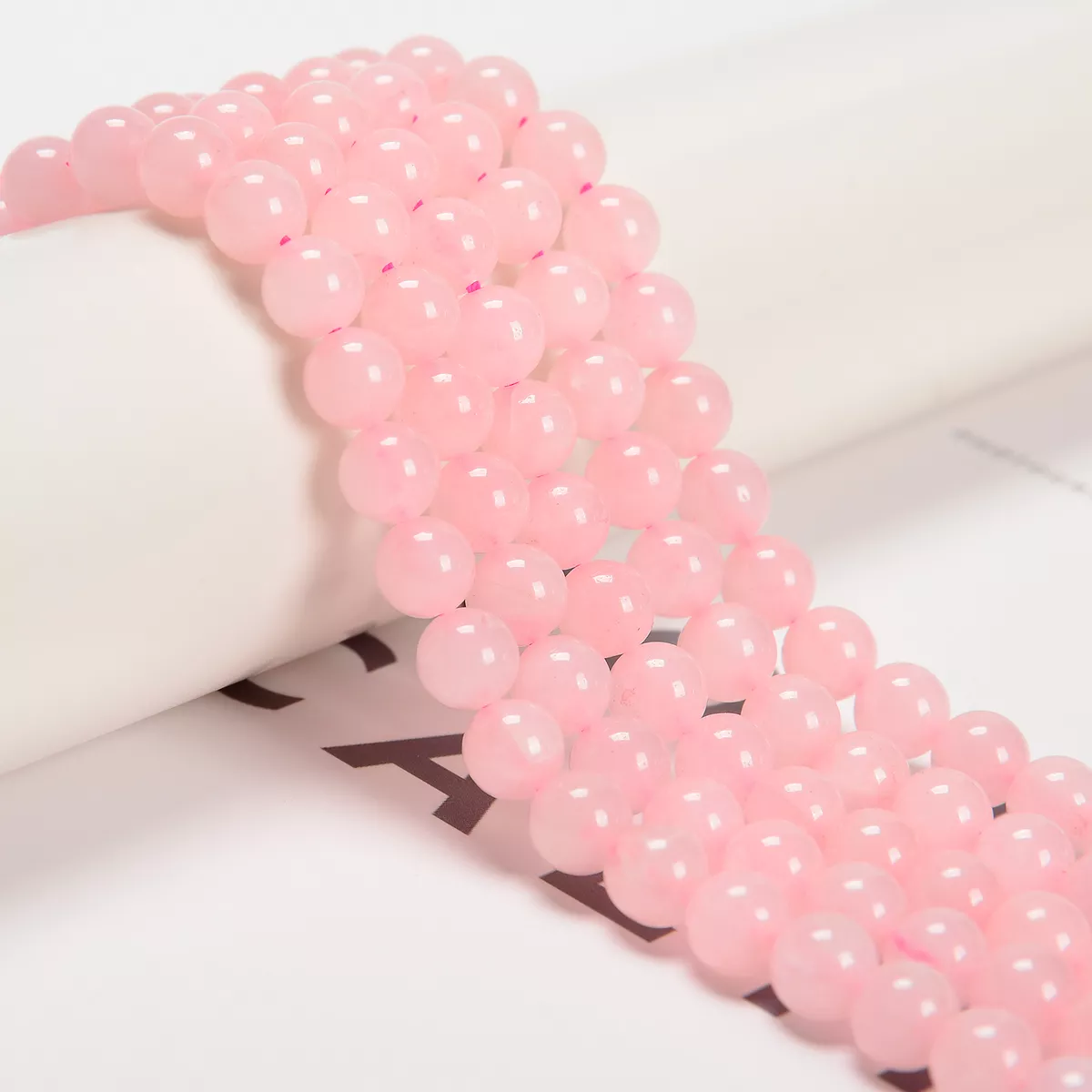 8mm rose hotsell quartz beads