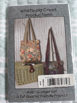 Whistlepig Creek Gadget Girl Fat Quarter Purse Pattern To Sew Cut Clean ...