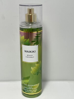 BATH & BODY WORKS WAIKIKI BEACH COCONUT FINE FRAGRANCE MIST SPRAY 8OZ LARGE