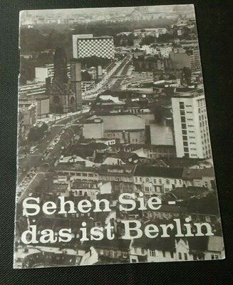 So You See - This is Berlin Germany 1961 Small Vintage Booklet