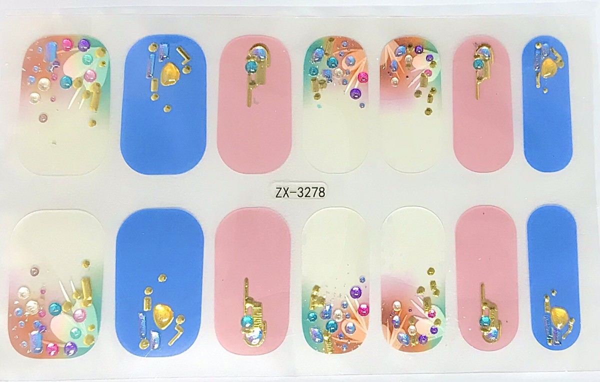Color Gel Nail Polish Strips . ZX3278. . Read Description Below | eBay