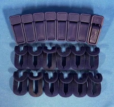Lot of Joy Mangano Navy Blue Huggable Hanger Clips and Hooks
