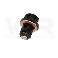 Engine Oil Sump Drain Bolt Black for Honda NSS 300 A Forza 2013-2020