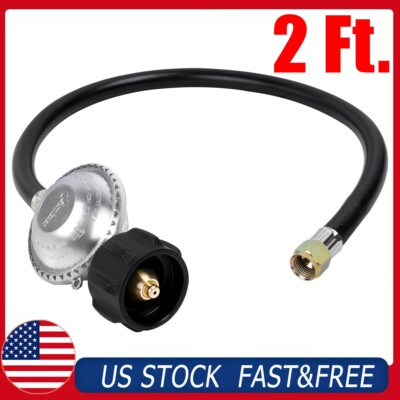 #ad #ad 2FT Low Pressure Propane Regulator Hose for LP BBQ Gas Grill Heater Stove Burner $13.29