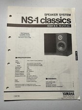 Yamaha NS-1 Classics Speaker System Service Manual Vintage Original OEM