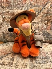 Walt Disney World 9" Safari Tigger Stuffed Animal Plush Binoculars NEW NWT